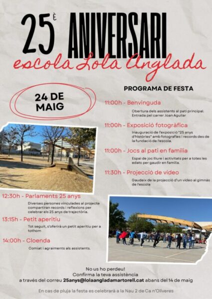 La Bustia cartell 25 anys Lola Anglada Martorell