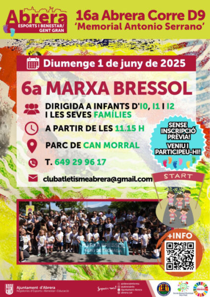 La Bustia cartell Abrera Corre D9 Marxa Bressol