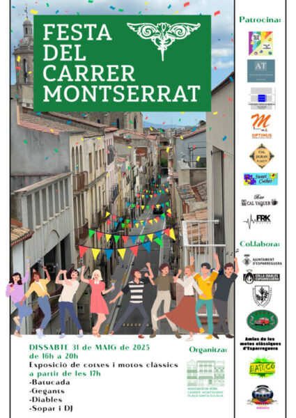 La Bustia cartell Festa carrer Montserrat