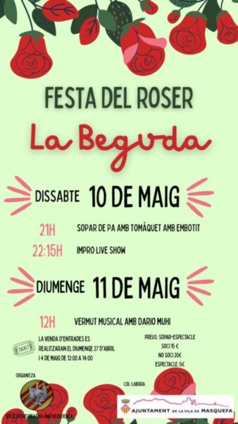 La Bustia cartell Festa del Roser Masquefa