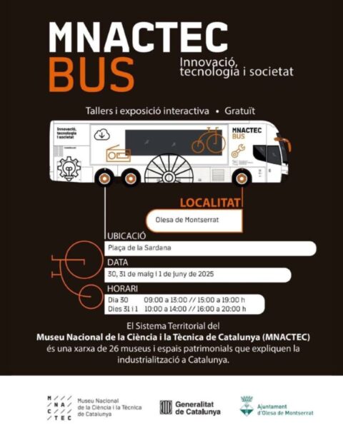 La Bustia cartell bus ciencia Olesa