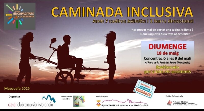 La Bustia cartell caminada inclusiva Masquefa