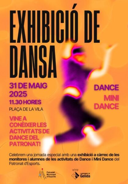 La Bustia cartell exhibicio de dansa Gelida