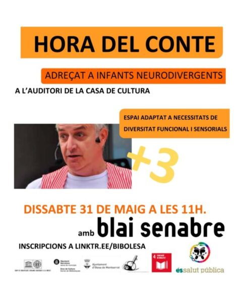 La Bustia cartell hora del conte infants neurodivergents Olesa