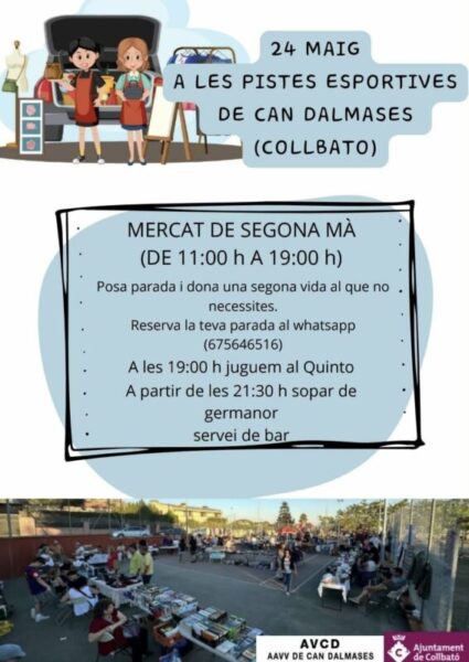 La Bustia cartell mercat segona ma Collbato