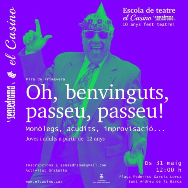 La Bustia cartell oh benvinguts passeu passeu
