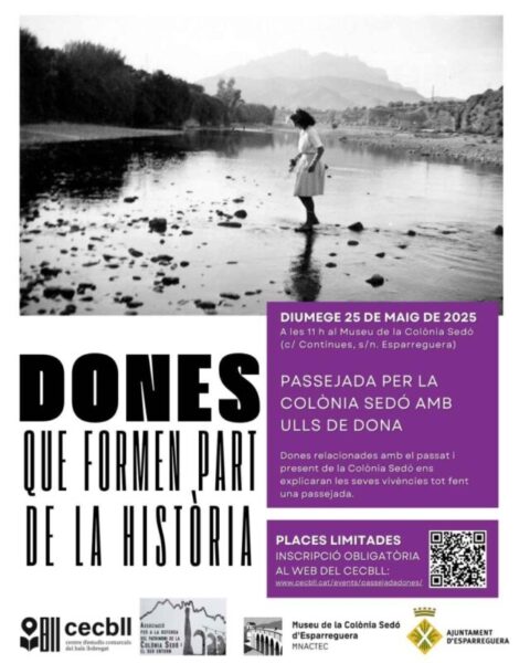 La Bustia cartell passejada Colonia Sedo amb ulls de dona