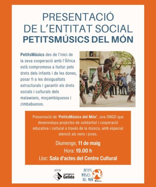 La Bustia cartell presentacio Petitsmusics del mon Gelida