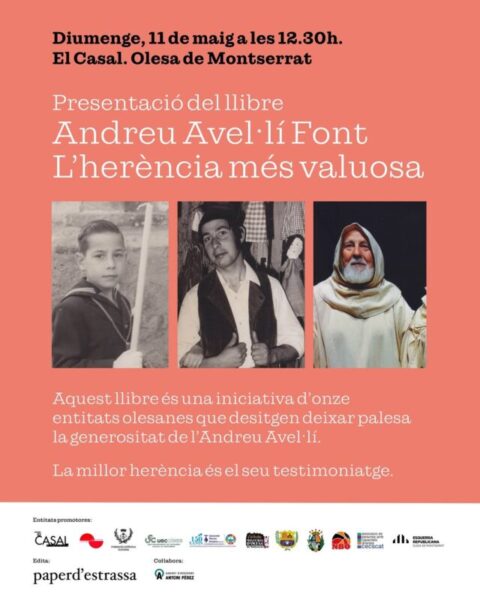 La Bustia cartell presentacio llibre Andreu Avelli