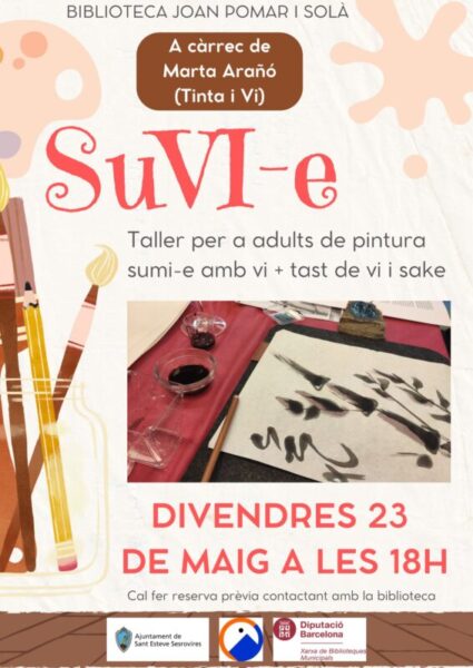 La Bustia cartell taller sumi e Sant Esteve