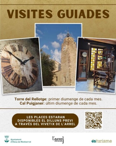 La Bustia cartell visites guiades Olesa