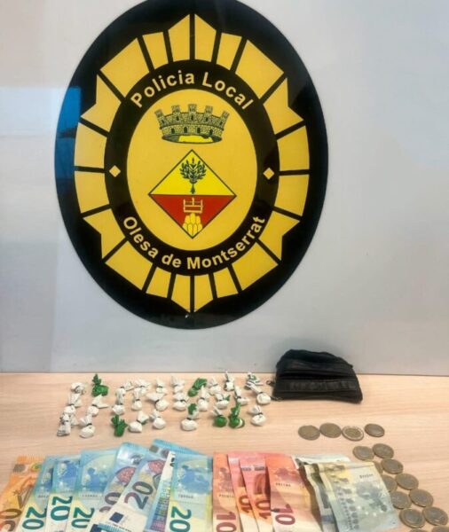 La Bustia droga Policia Local Olesa maig 2025