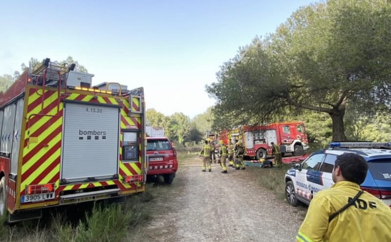 La Bustia incendi casa Ca n Amat Abrera