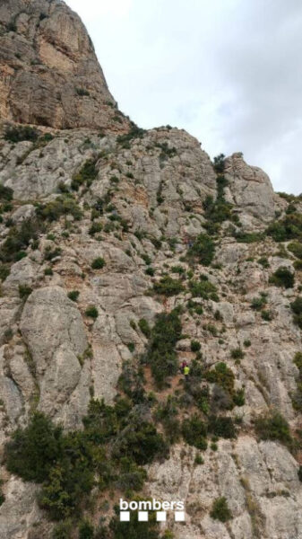 La Bustia rescat excursionista Collbato 1 maig 1