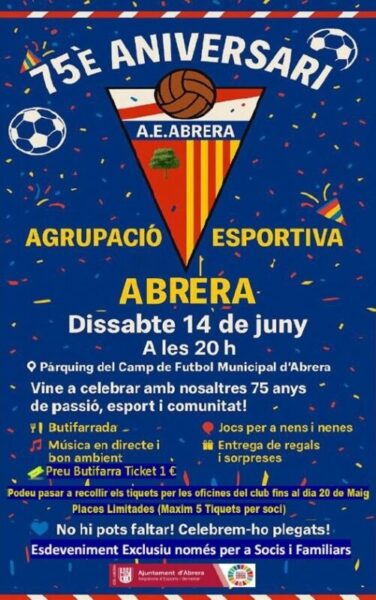La Bustia Aniversari Agrupacio Esportiva Abrera