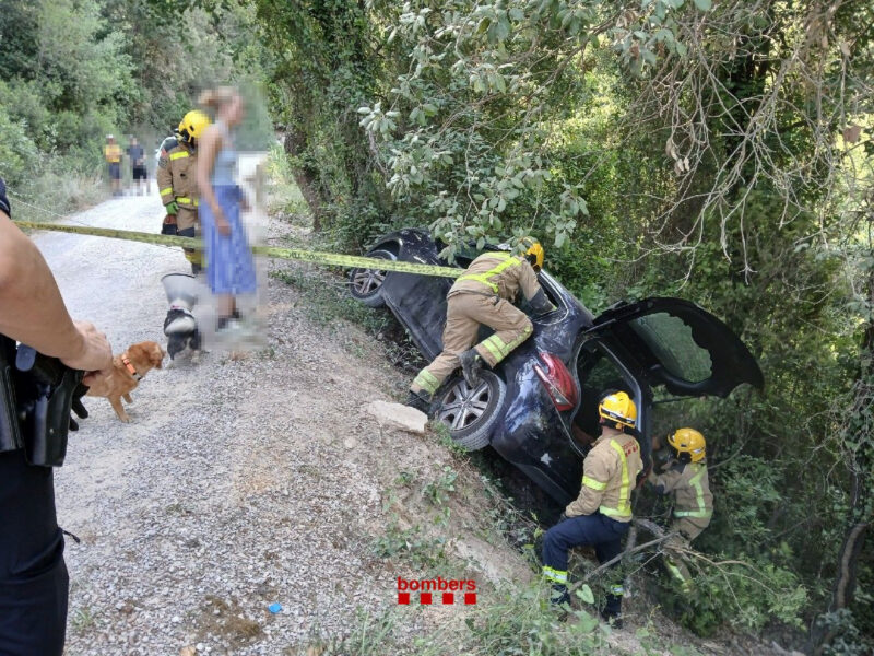La Bustia accident transit barranc Gelida