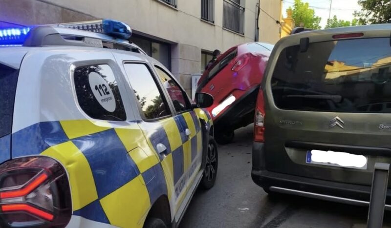 La Bustia accident transit nucli urba Gelida