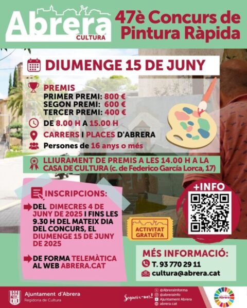 La Bustia cartell Concurs Pintura Rapida Abrera