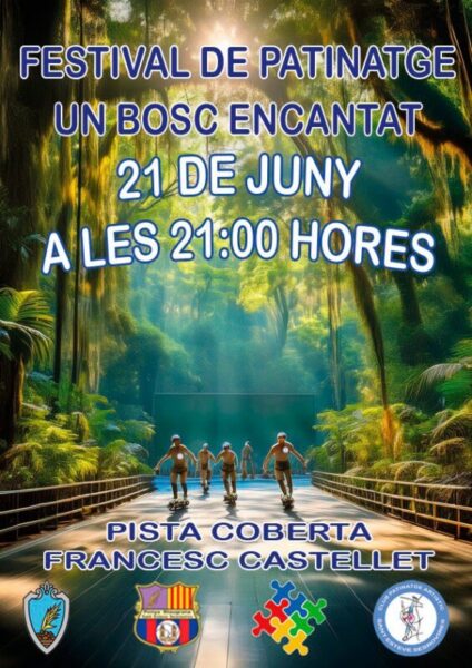La Bustia cartell Festival Patinatge Un Bosc Encantat