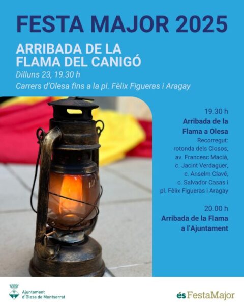 La Bustia cartell Flama Canigo Olesa