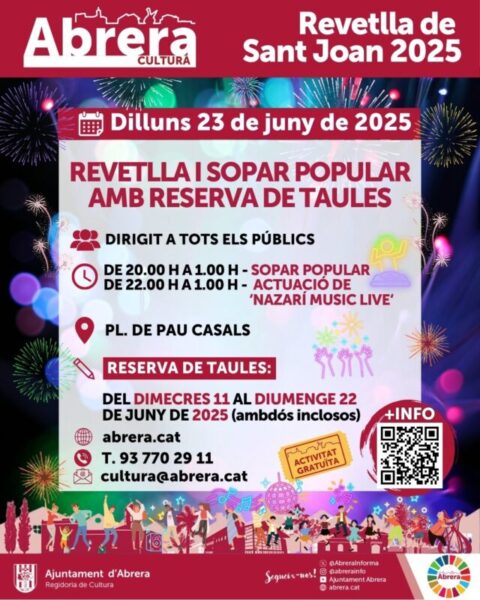 La Bustia cartell Sant Joan Abrera