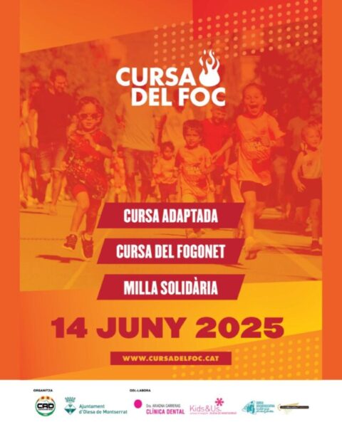 La Bustia cartell cursa del foc Olesa 2