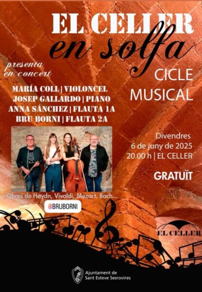 La Bustia cartell el Celler en solfa 6 juny