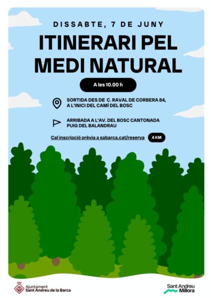 La Bustia cartell itinerari medi natural Sant Andreu