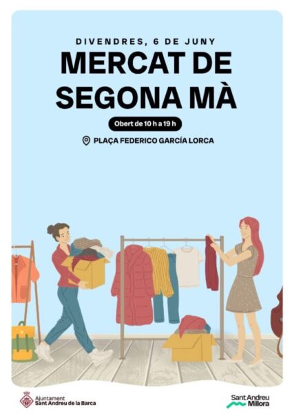 La Bustia cartell mercat segona ma Sant Andreu