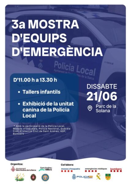 La Bustia cartell mostra equips emergencia
