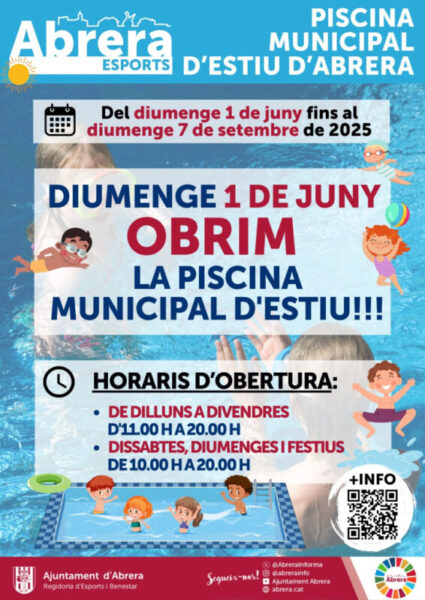 La Bustia cartell piscina Abrera 1