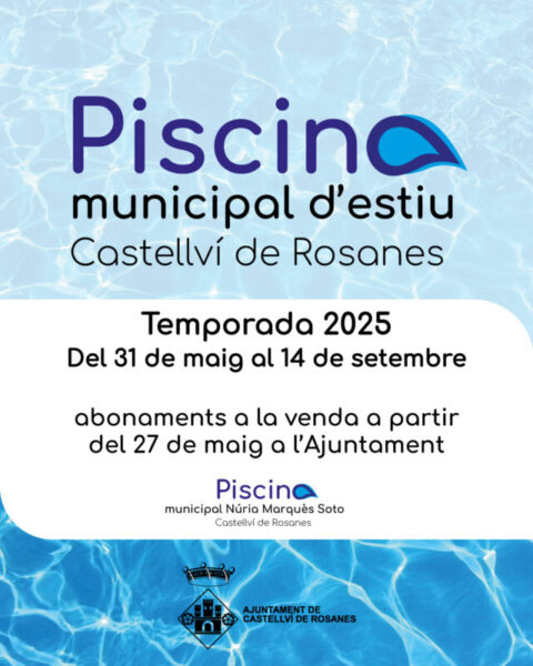 La Bustia cartell piscina Castellvi