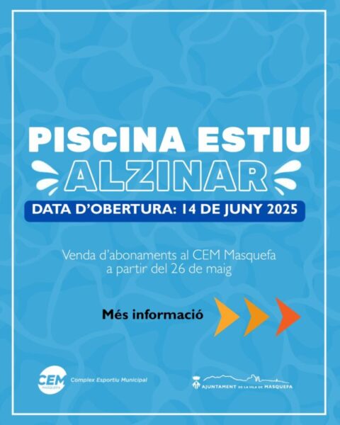 La Bustia cartell piscina Masquefa 2
