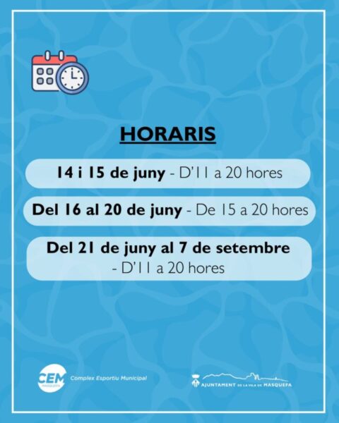 La Bustia cartell piscina Masquefa 3