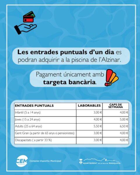 La Bustia cartell piscina Masquefa 4