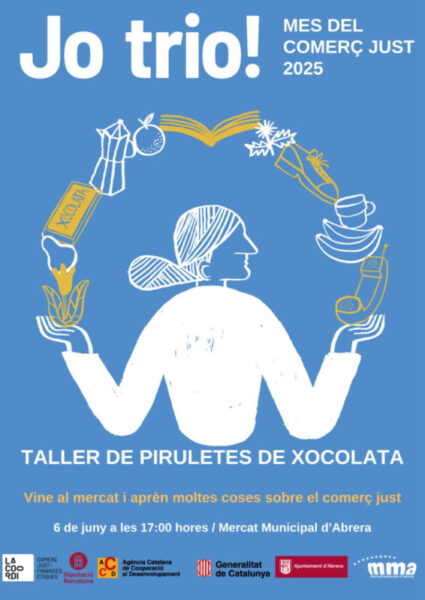 La Bustia cartell taller piruletes xocolata Abrera