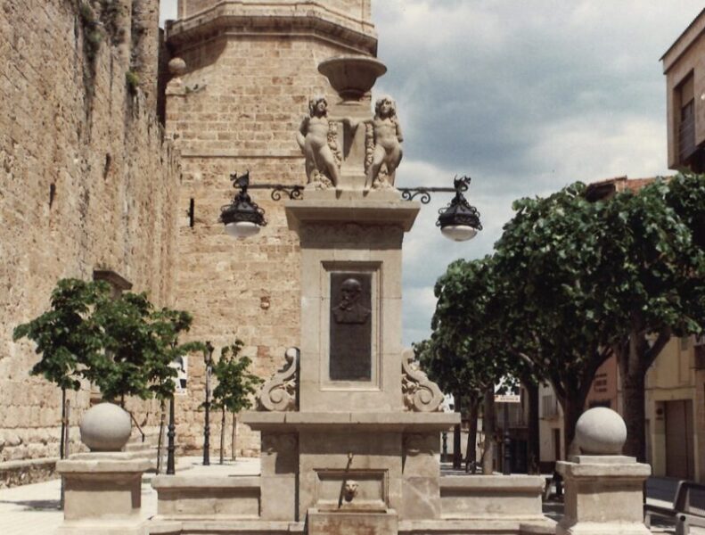 La Bustia font placa Esglesia Aigues Vidal Esparreguera