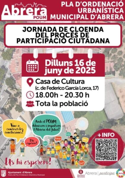 La Bustia nou cartell cloenda proces participacio ciutadana Abrera