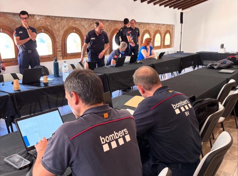 La Bustia reunio Bombers Voluntaris a Gelida 5