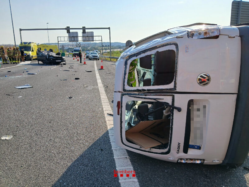 La Bustia B40 Abrera accident transit 4 juliol 2025