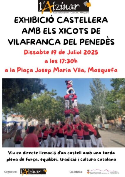 La Bustia cartel exhibicio castellera Masquefa