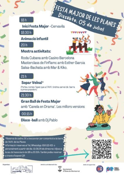 La Bustia cartell Festa Major Les Planes