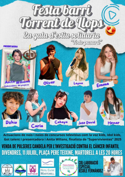 La Bustia cartell Festa barri Torrent de Llops