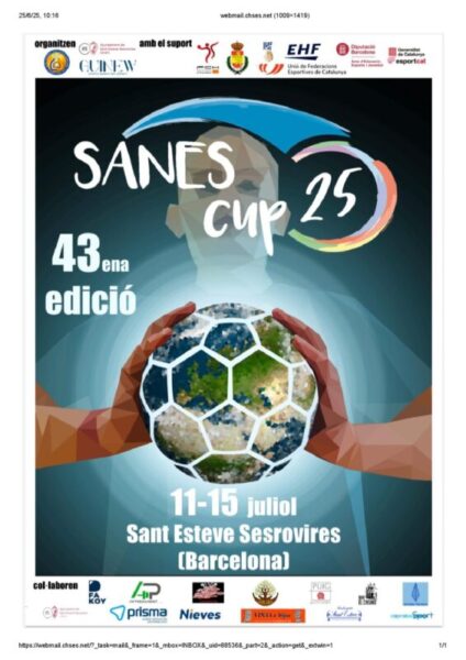 La Bustia cartell Sanes Cup