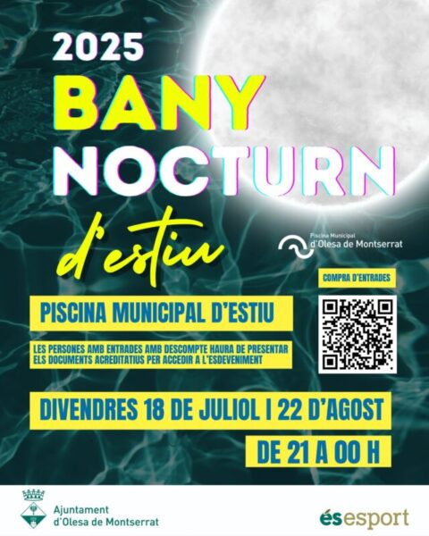 La Bustia cartell bany nocturn Olesa