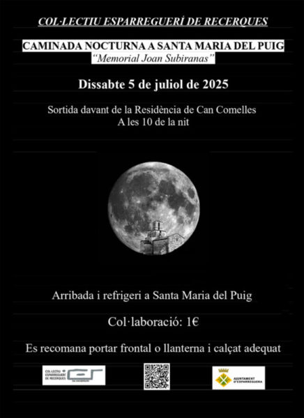 La Bustia cartell caminada Santa Maria del Puig