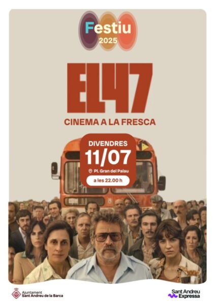 La Bustia cartell cinema a la fresca 11 juliol Sant Andreu