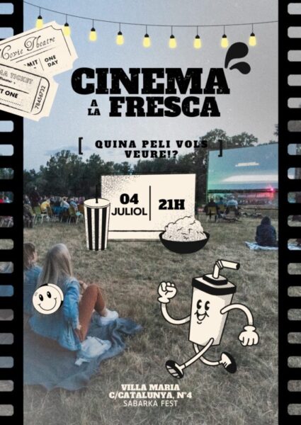 La Bustia cartell cinema a la fresca Sant Andreu