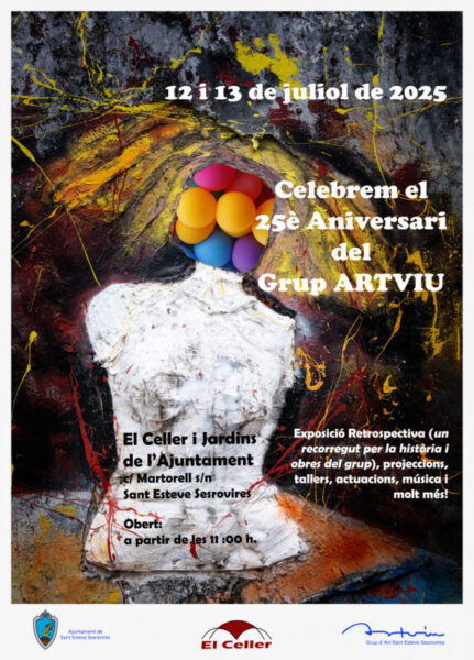 La Bustia cartell exposicio 25 anys Art Viu