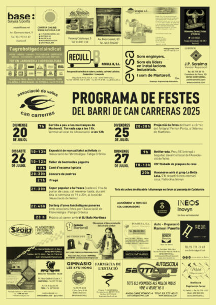 La Bustia cartell festes Can Carreres
